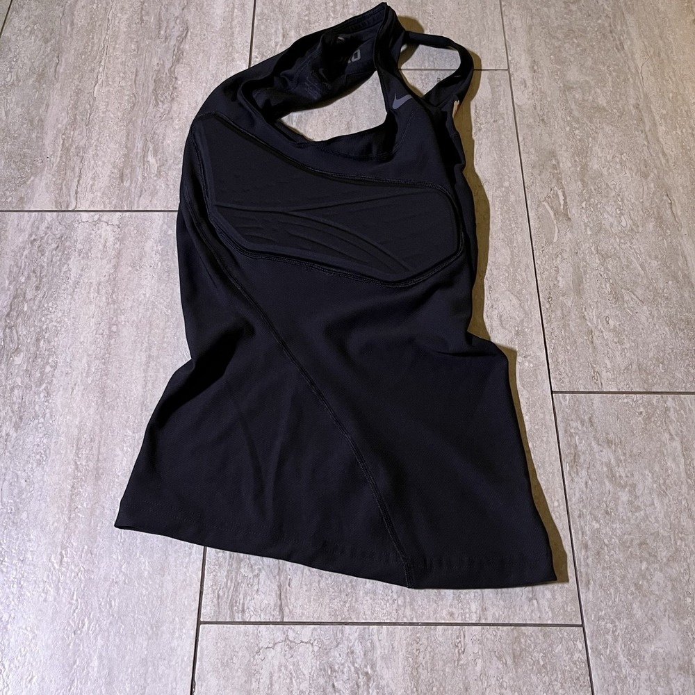 Nike Pro Shirt Mens Small Black Padded Tank Basketball Compression 881965-010